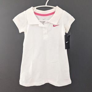 NWT Nike white collared sporty dress